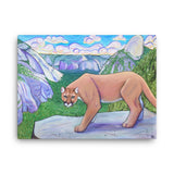 mountain lion yosemite canvas print, anastasiya bachmanova