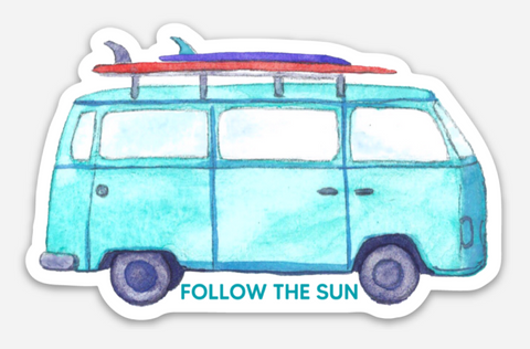 surf van art sticker