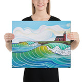 Steamer Lane Canvas Print