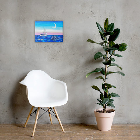 Sunset Sail Canvas Print
