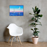 Sunset Sail Canvas Print