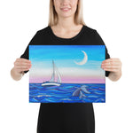 Sunset Sail Canvas Print