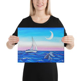 Sunset Sail Canvas Print