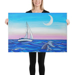 Sunset Sail Canvas Print