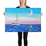 Sunset Sail Canvas Print