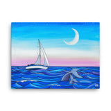 Sunset Sail Canvas Print
