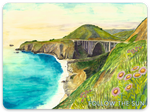 bixby bridge big sur california sticker