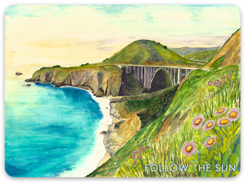 bixby bridge big sur california sticker