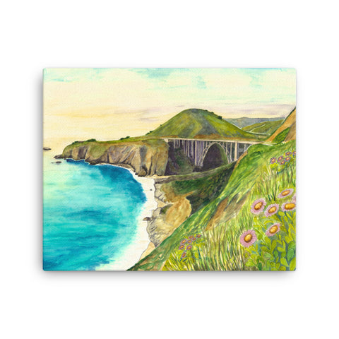 Bixby Bridge Canvas Print