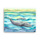 Gray Whales Canvas Print