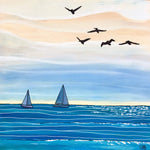 ‘Summer Sailing’ Acrylic Painting