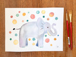 elephant art kids room