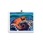 octopus art print, anastasiya bachmanova