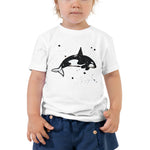 orca killer whale kids tshirt follow the sun art