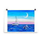 Sunset Sail Art Print