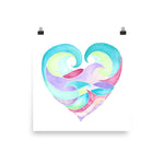 Ocean Heart Art Print