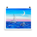 Sunset Sail Art Print