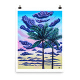 Sunset Palms Art Print