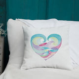 Ocean Heart Pillow