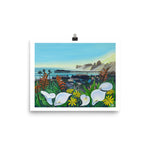 capitola village art print, anastasiya bachmanova