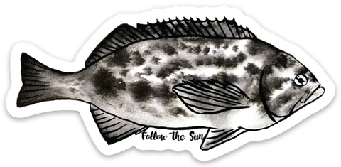 rockfish sticker ocean fishing gift