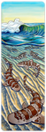 leopard shark surf sticker